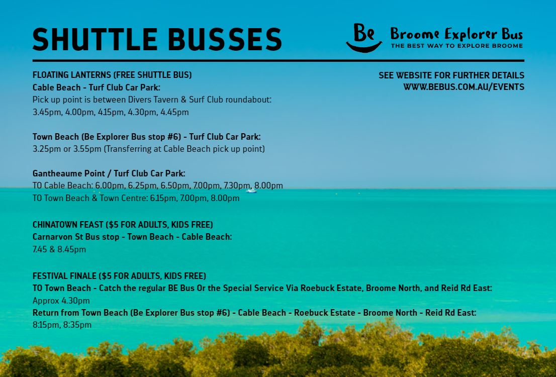 Broome Explorer Bus Map What's On In Broome | Broome Explorer Bus